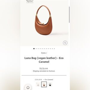 Luna Bag (vegan leather) - Eco Caramel